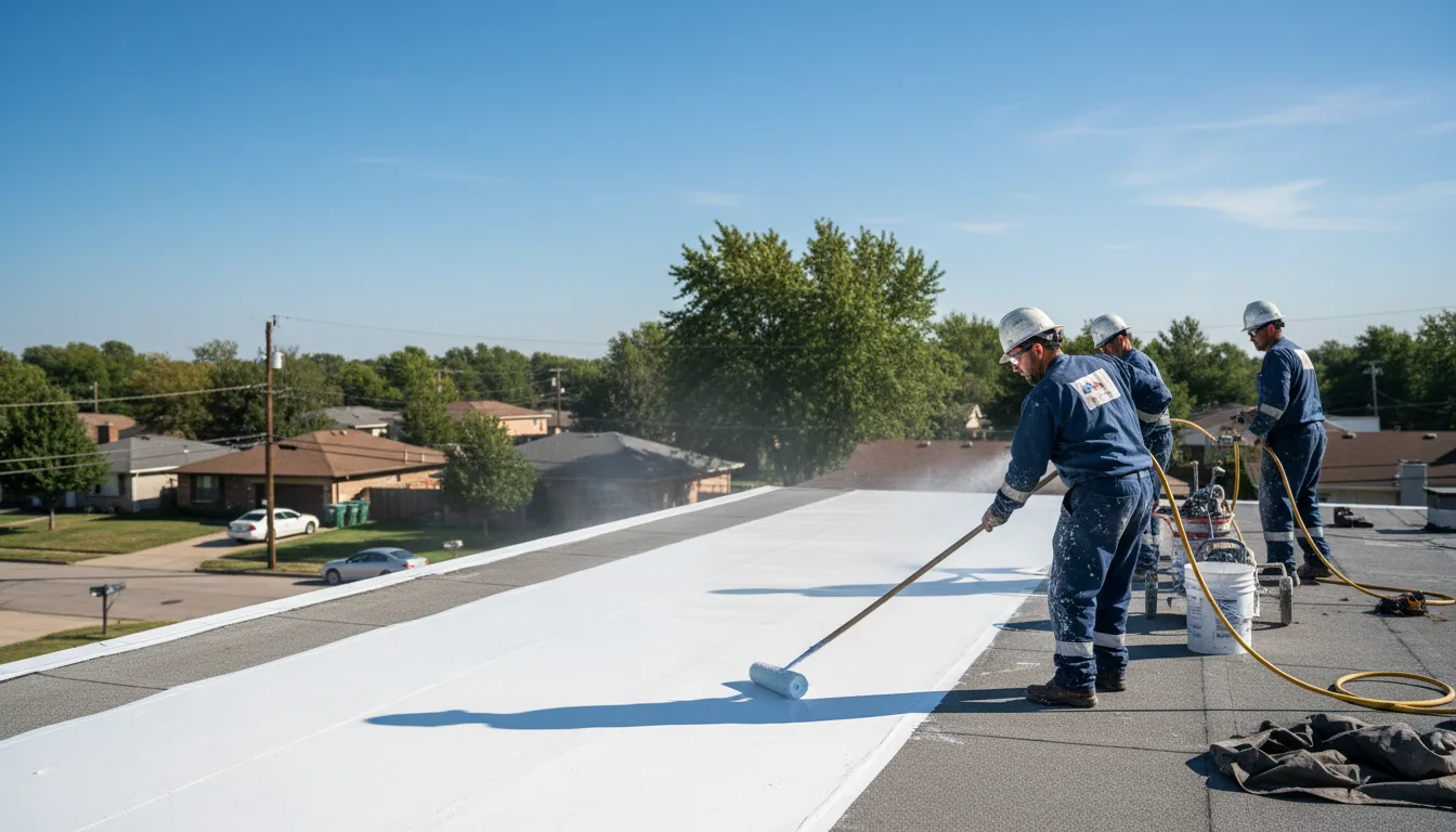 Commercial roof coating in Watkins, IA near me